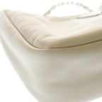 Prada Re Edition Shoulder Bag White Leather Silver — view 5