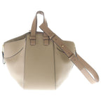 Loewe Hammock Small Shoulder Bag Beige Brown Leather Gold — view 2