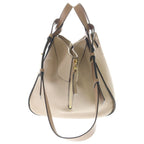 Loewe Hammock Small Shoulder Bag Beige Brown Leather Gold — view 3