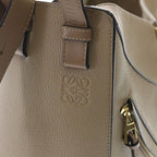 Loewe Hammock Small Shoulder Bag Beige Brown Leather Gold — view 6