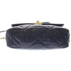 Chanel 19 Lambskin Gold Silver Turnlock 2-Way Chain Shoulder Bag Purple — view 4