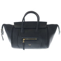 Celine Little Luggage Leather 2-Way Bag Gold Black
