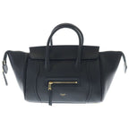 Celine Little Luggage Leather 2-Way Bag Gold Black