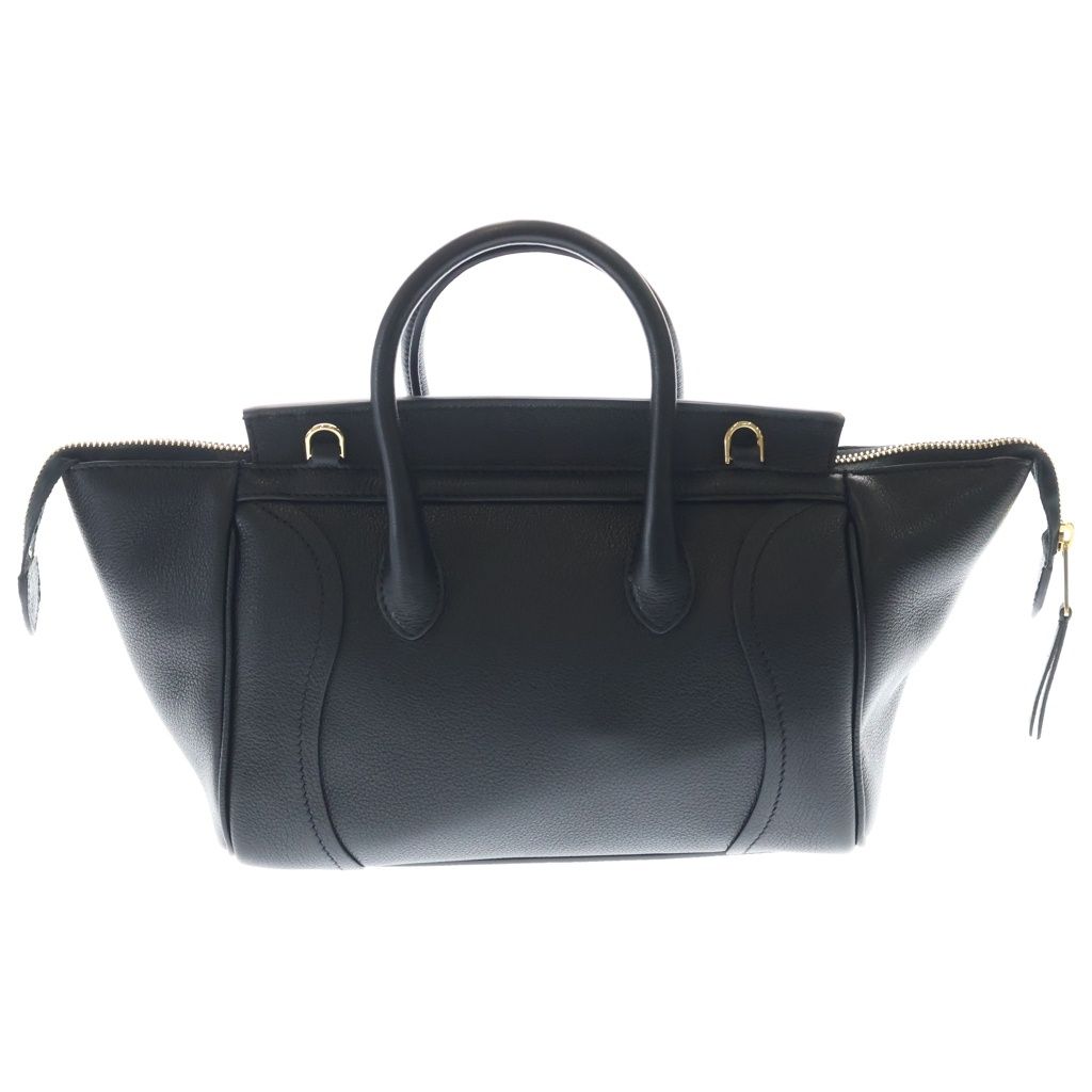 Celine Little Luggage Leather 2-Way Bag Gold Black — view 2