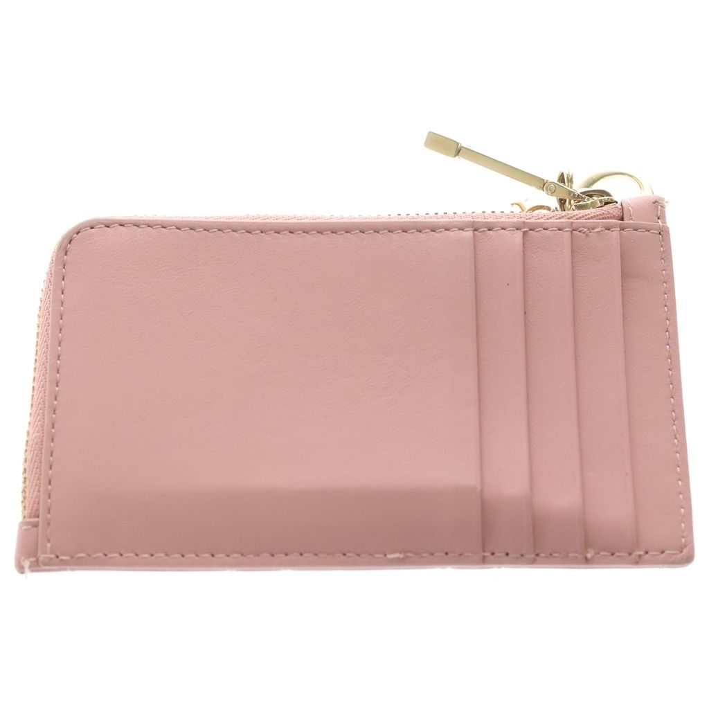 Dior Lady Cannage Fragment Card Case Leather Pink — view 2