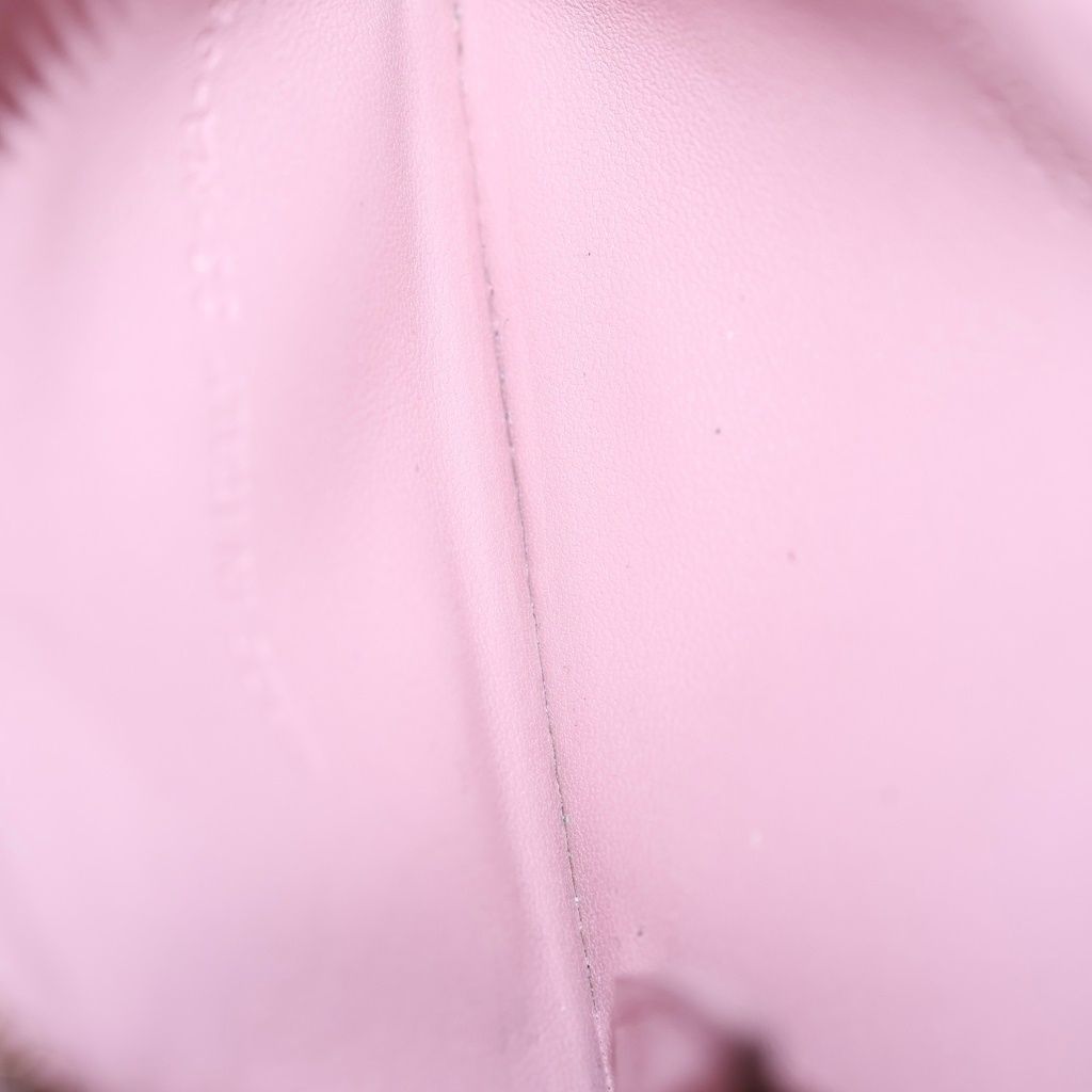 Dior Lady Cannage Fragment Card Case Leather Pink — view 4