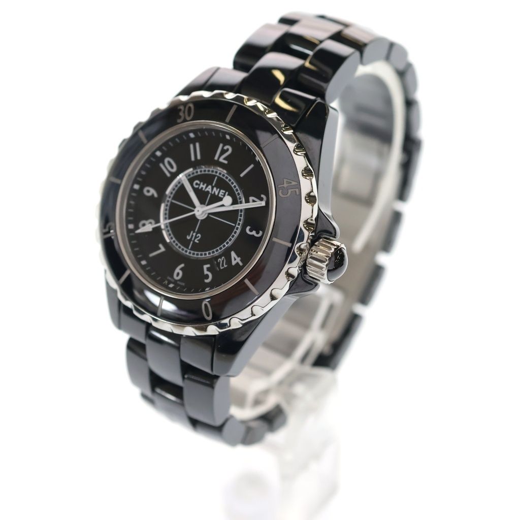 Chanel SE Quartz Black Ceramic Watch Dial — view 4