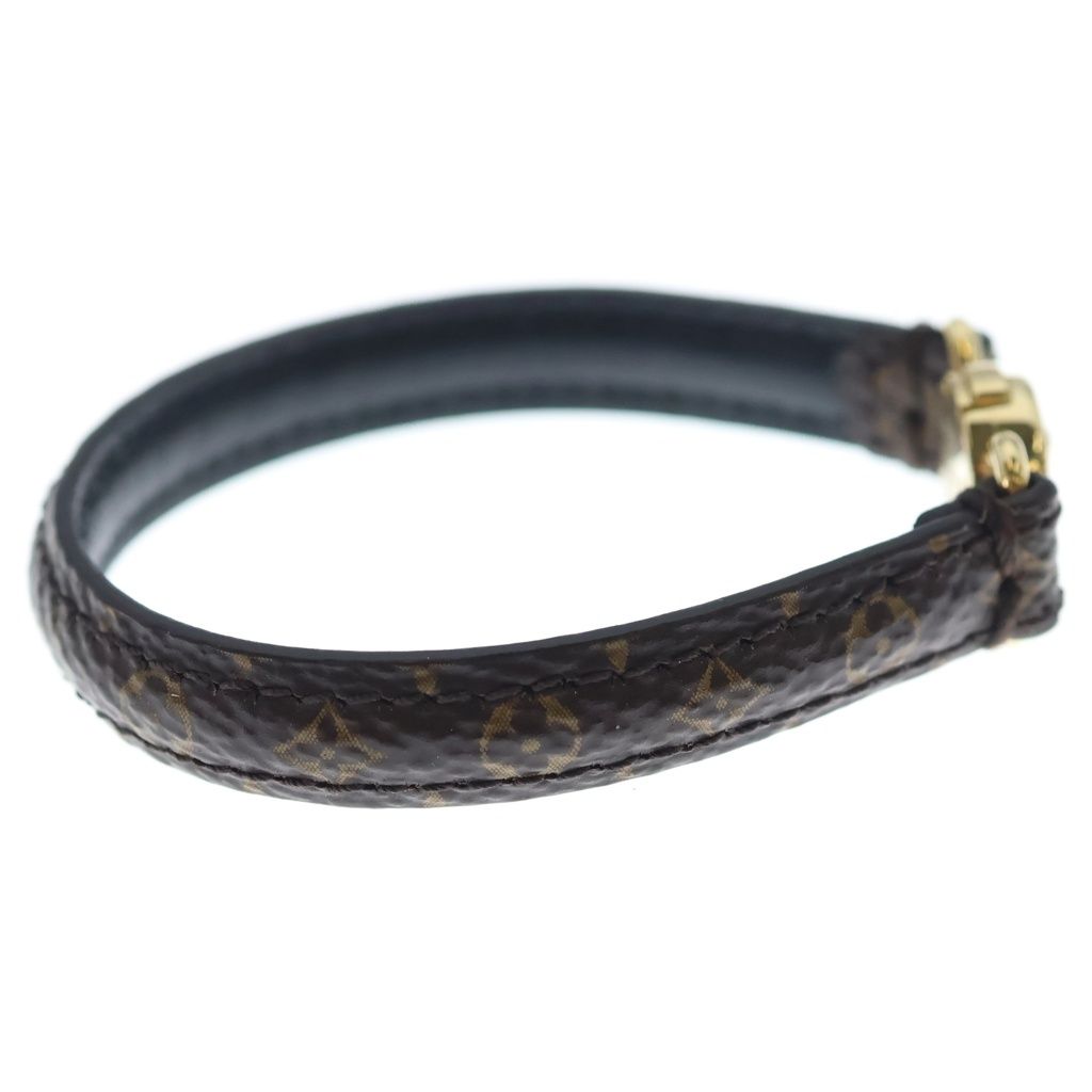 Louis Vuitton Monogram LV Click It Bracelet Bangle Brown — view 3