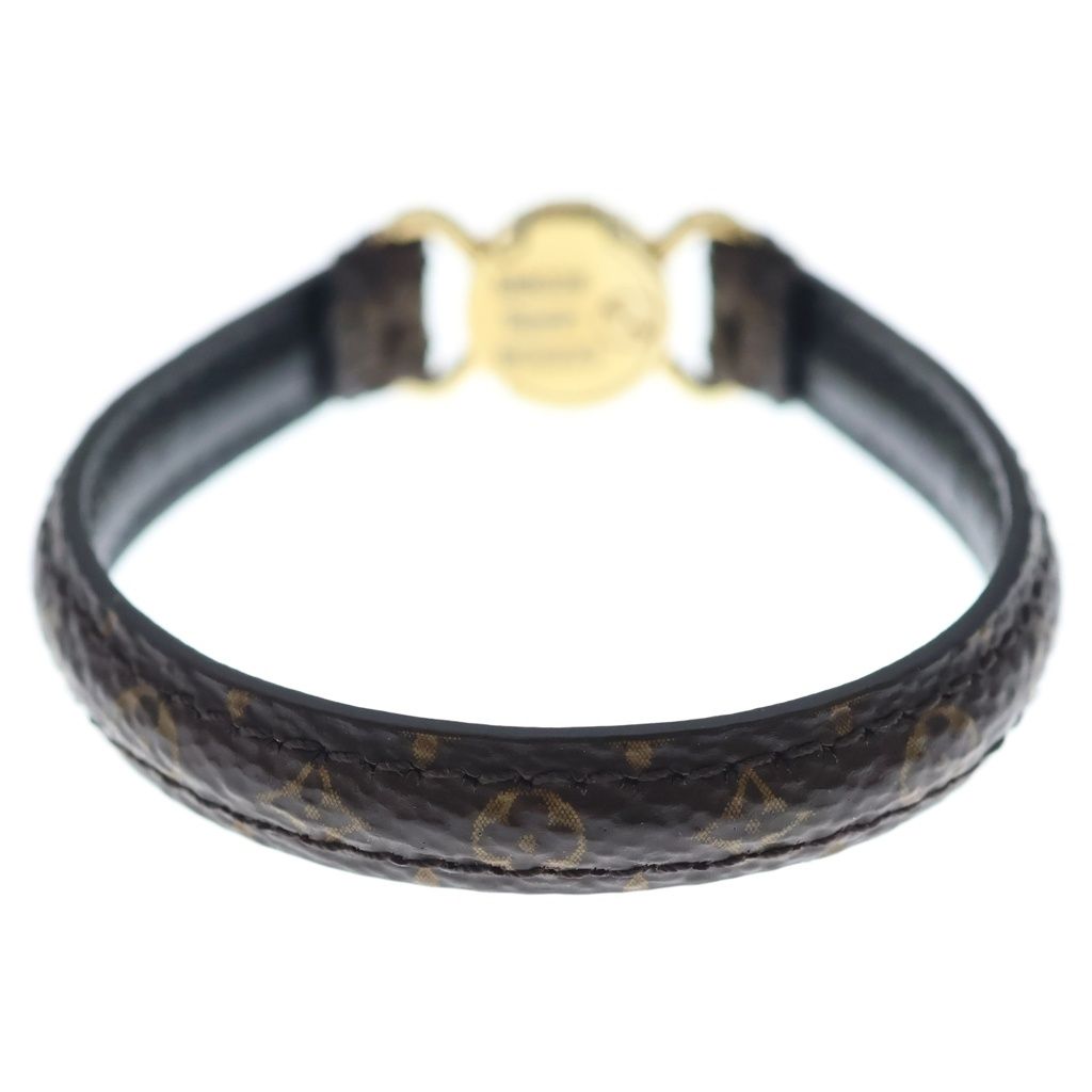 Louis Vuitton Monogram LV Click It Bracelet Bangle Brown — view 2