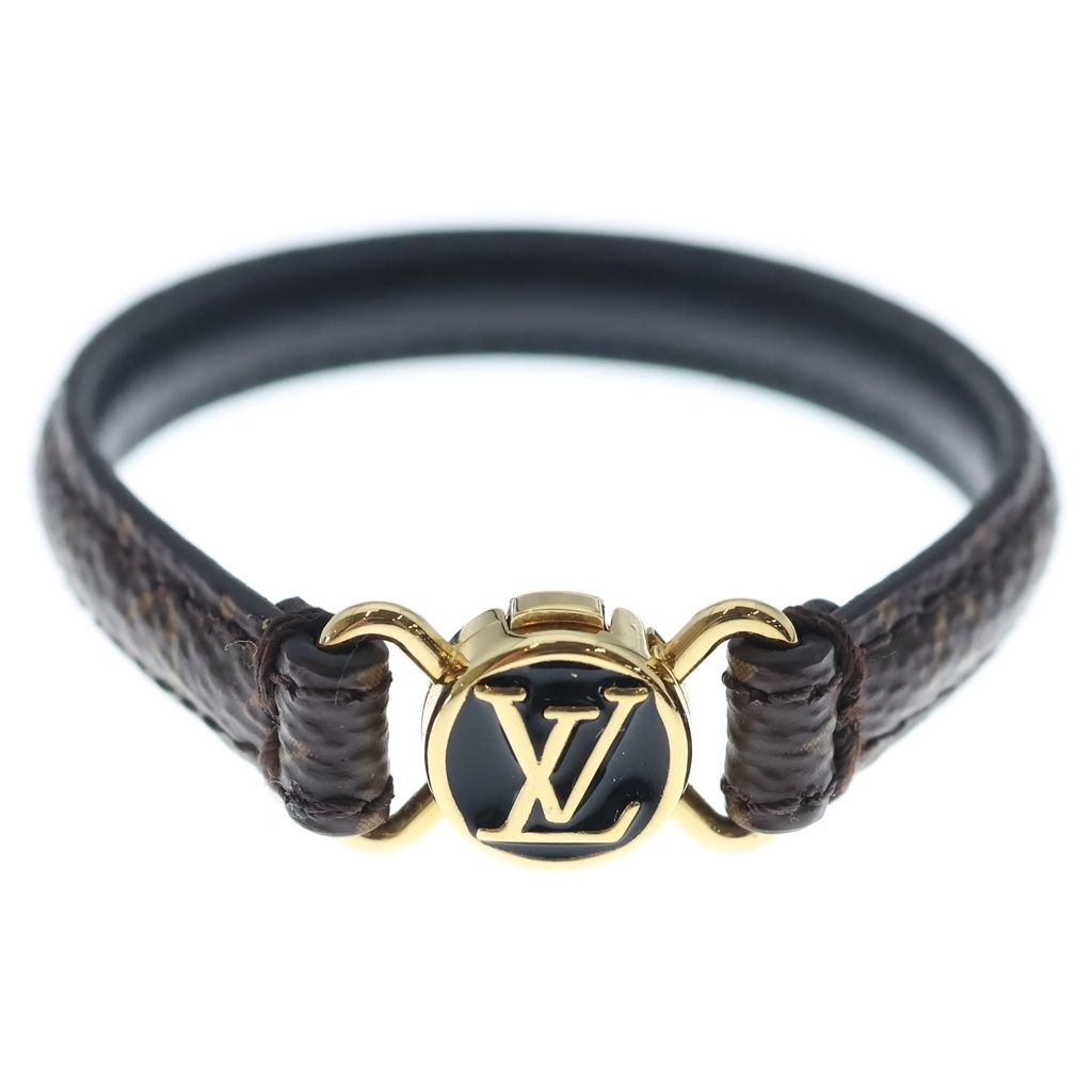 Louis Vuitton Monogram LV Click It Bracelet Bangle Brown — view 4