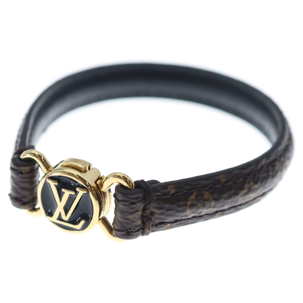 Louis Vuitton Monogram LV Click It Bracelet Bangle Brown