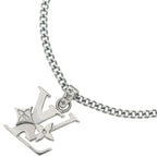 Louis Vuitton Monogram Low Logo Pendant Silver