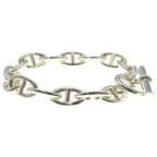 Hermes Chaine D'ancre TGM 15 Pieces Chain Bracelet Silver — view 3