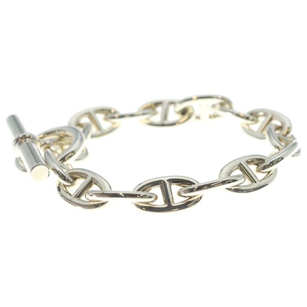 Hermes Chaine D'ancre TGM 15 Pieces Chain Bracelet Silver — view 4