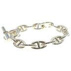 Hermes Chaine D'ancre TGM 15 Pieces Chain Bracelet Silver — view 4