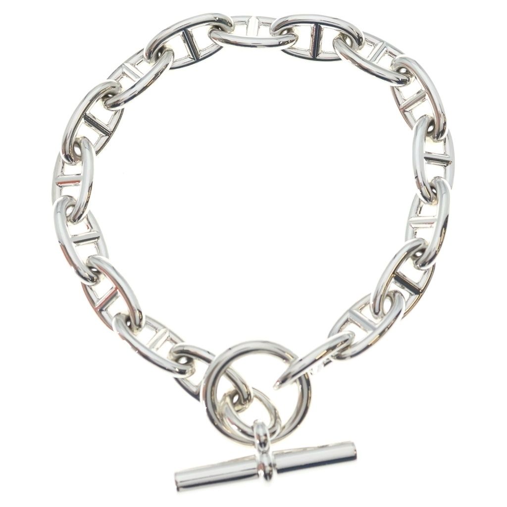 Hermes Chaine D'ancre GM Bracelet 17 Pieces Silver Chain