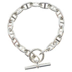 Hermes Chaine D'ancre GM Bracelet 17 Pieces Silver Chain