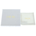 Dior CD Navy Faux Pearl Earrings Gold White — view 6