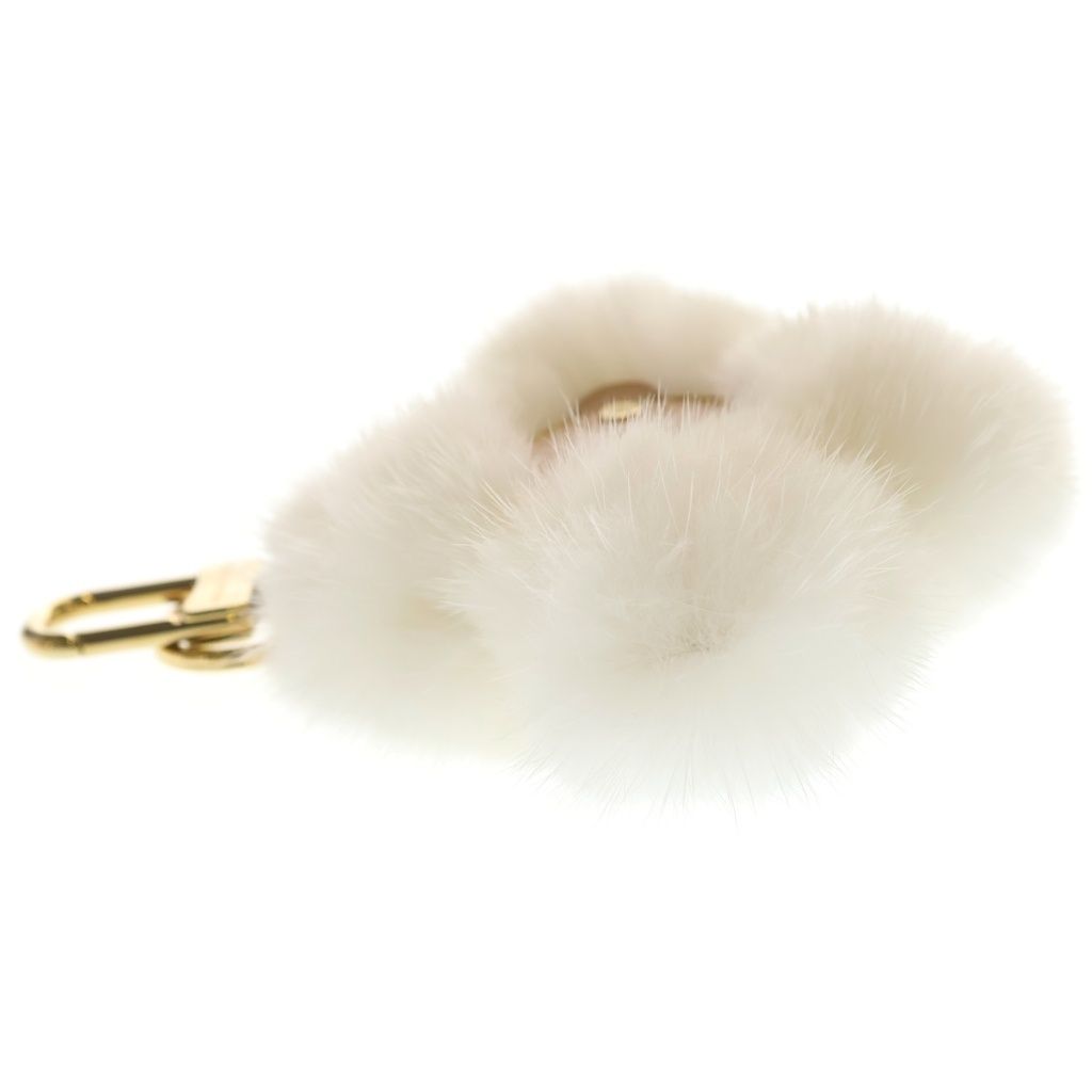 Louis Vuitton Vivienne Blanc Key Charm Key Holder White Brown — view 4