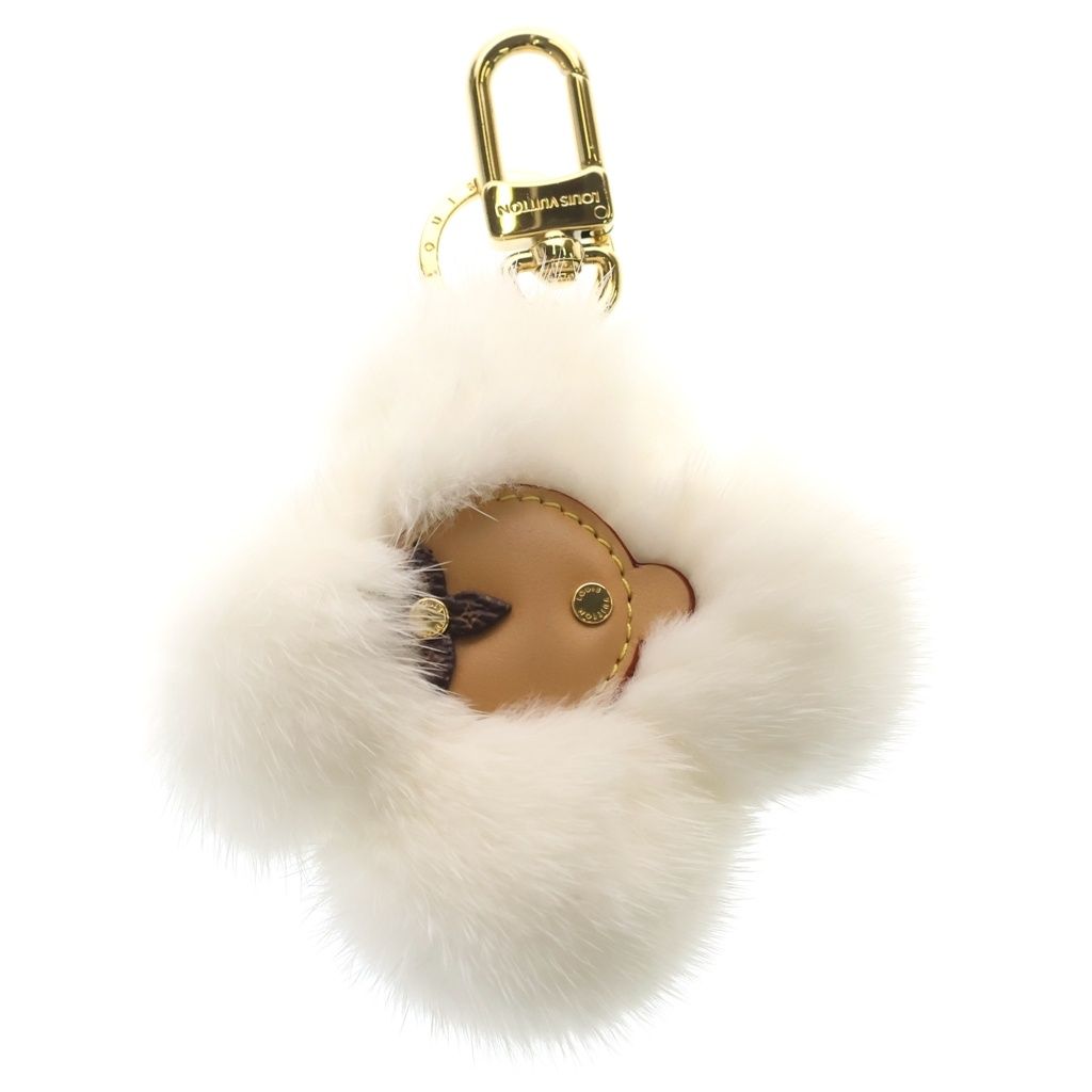 Louis Vuitton Vivienne Blanc Key Charm Key Holder White Brown