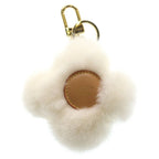 Louis Vuitton Vivienne Blanc Key Charm Key Holder White Brown — view 2