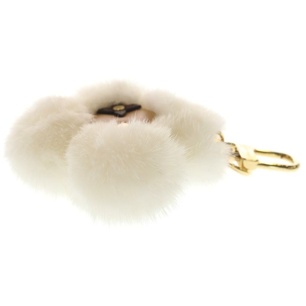 Louis Vuitton Vivienne Blanc Key Charm Key Holder White Brown — view 3
