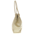 Chanel Camellia CC Logo Lambskin Leather Tote Beige — view 3