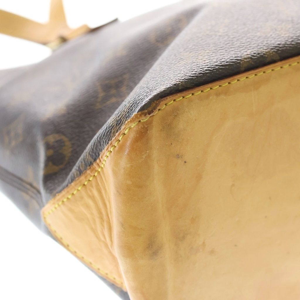 Louis Vuitton Monogram Cabas Piano Tote Brown Leather Gold — view 5