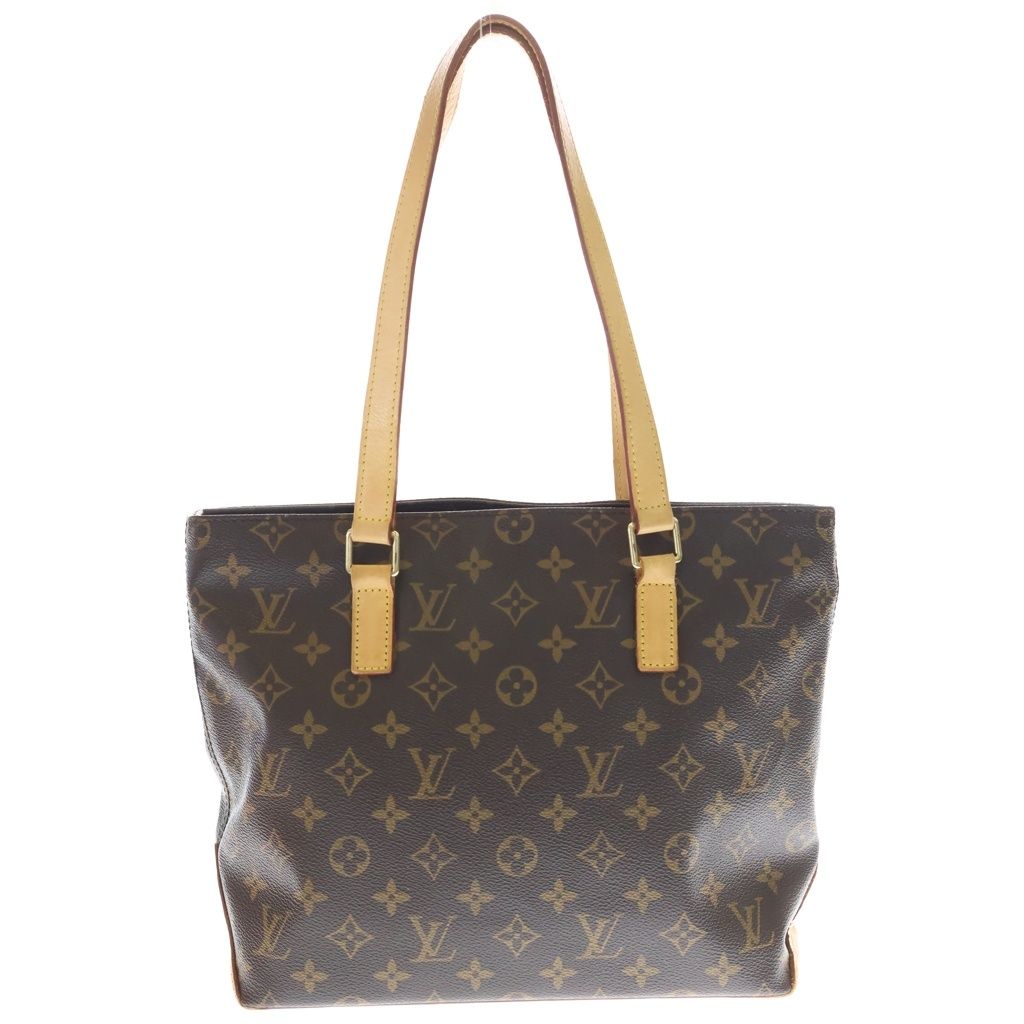 Louis Vuitton Monogram Cabas Piano Tote Brown Leather Gold — view 2