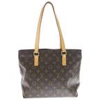 Louis Vuitton Monogram Cabas Piano Tote Brown Leather Gold — view 2
