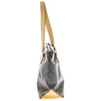 Louis Vuitton Monogram Cabas Piano Tote Brown Leather Gold — view 3
