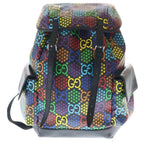 Gucci GG Psychedelic Backpack Supreme Canvas All Over Pattern Black Multicolor