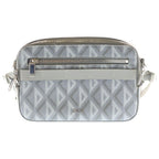 Dior CD Diamond Messenger Bag Mini Gray Leather Silver