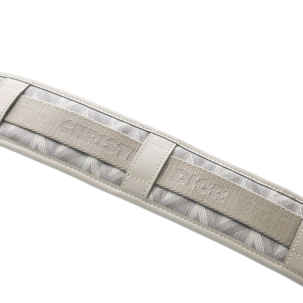 Dior CD Diamond Messenger Bag Mini Gray Leather Silver — view 7