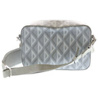 Dior CD Diamond Messenger Bag Mini Gray Leather Silver — view 2