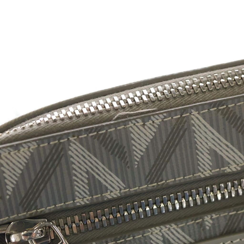 Dior CD Diamond Messenger Bag Mini Gray Leather Silver — view 6
