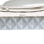 Dior CD Diamond Messenger Bag Mini Gray Leather Silver — view 4