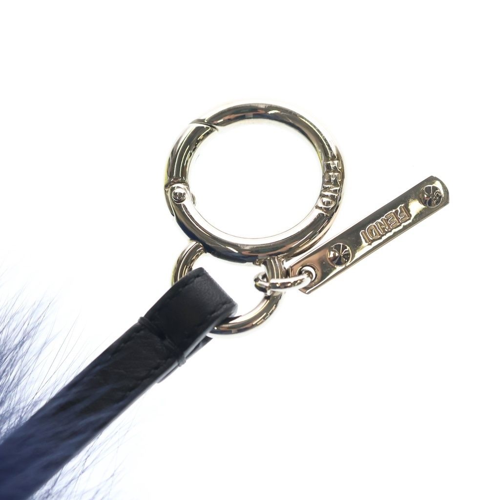 Fendi Bugsmon Star Bag Charm Strap Navy Yellow — view 6