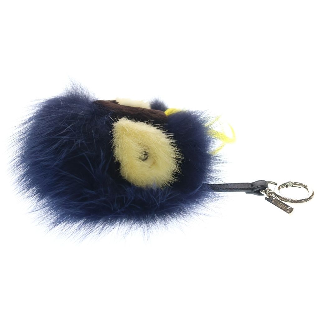Fendi Bugsmon Star Bag Charm Strap Navy Yellow — view 3