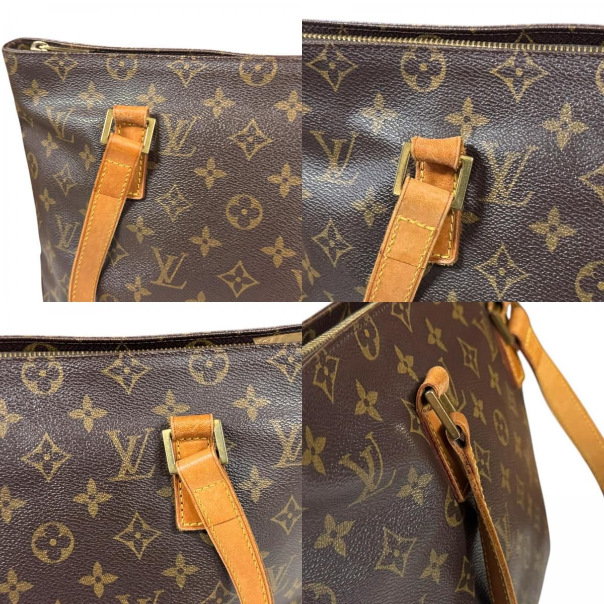 Louis Vuitton Cabas Piano Monogram Tote Canvas Brown — view 9