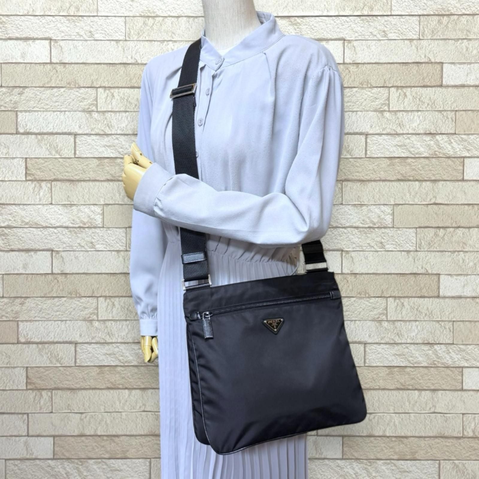 Prada Shoulder Bag Nylon Black — view 2