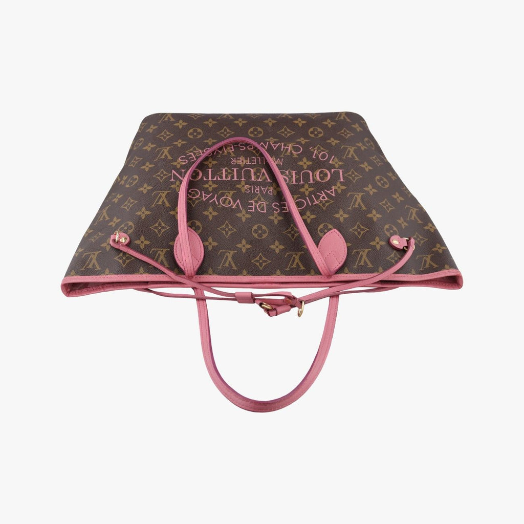 Louis Vuitton Neverfull MM Monogram Brown Rosevelle Ikat Flower — view 8