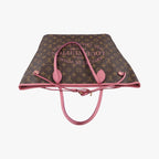 Louis Vuitton Neverfull MM Monogram Brown Rosevelle Ikat Flower — view 8