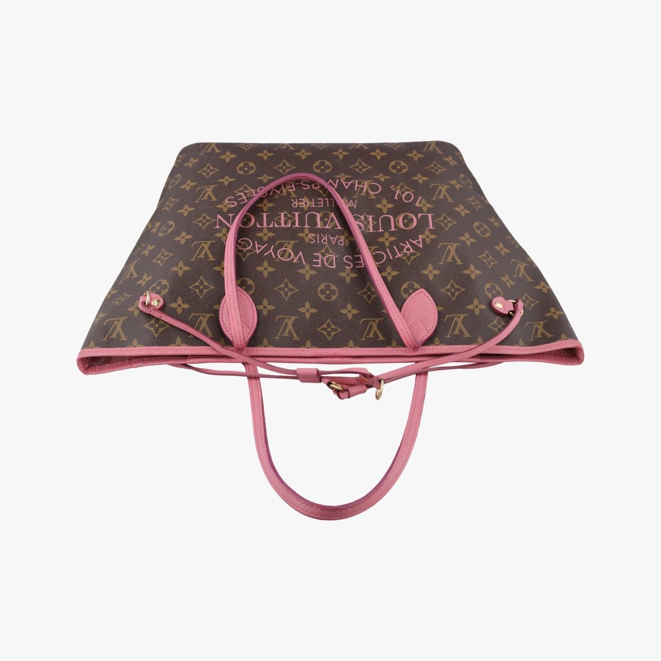 Louis Vuitton Neverfull MM Monogram Brown Rosevelle Ikat Flower — view 8