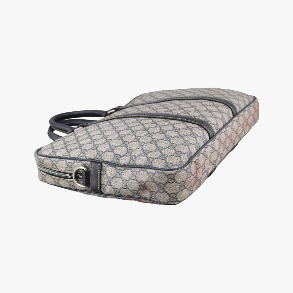 Gucci GG Plus Supreme Beige Black Canvas Handbag — view 7