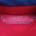 Prada Double Cuir Blue Saffiano Leather Handbag — view 9
