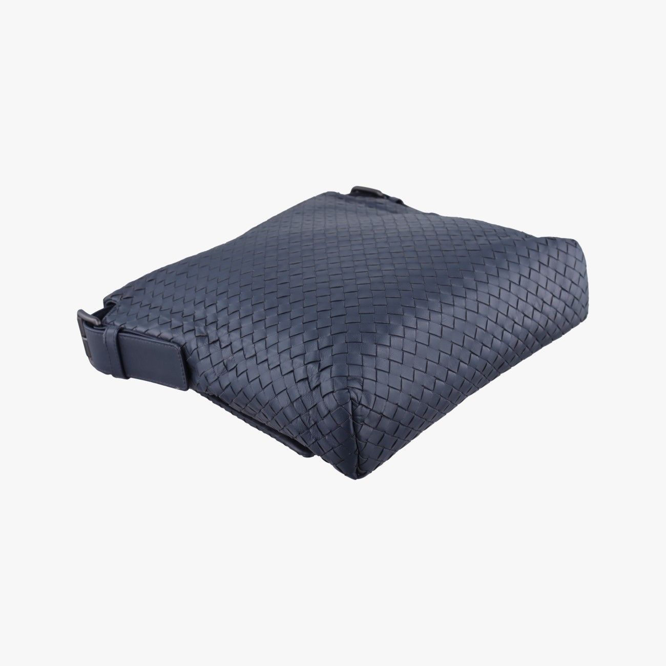 Bottega Veneta Intrecciato Navy Lambskin Tote — view 7