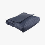 Bottega Veneta Intrecciato Navy Lambskin Tote — view 5
