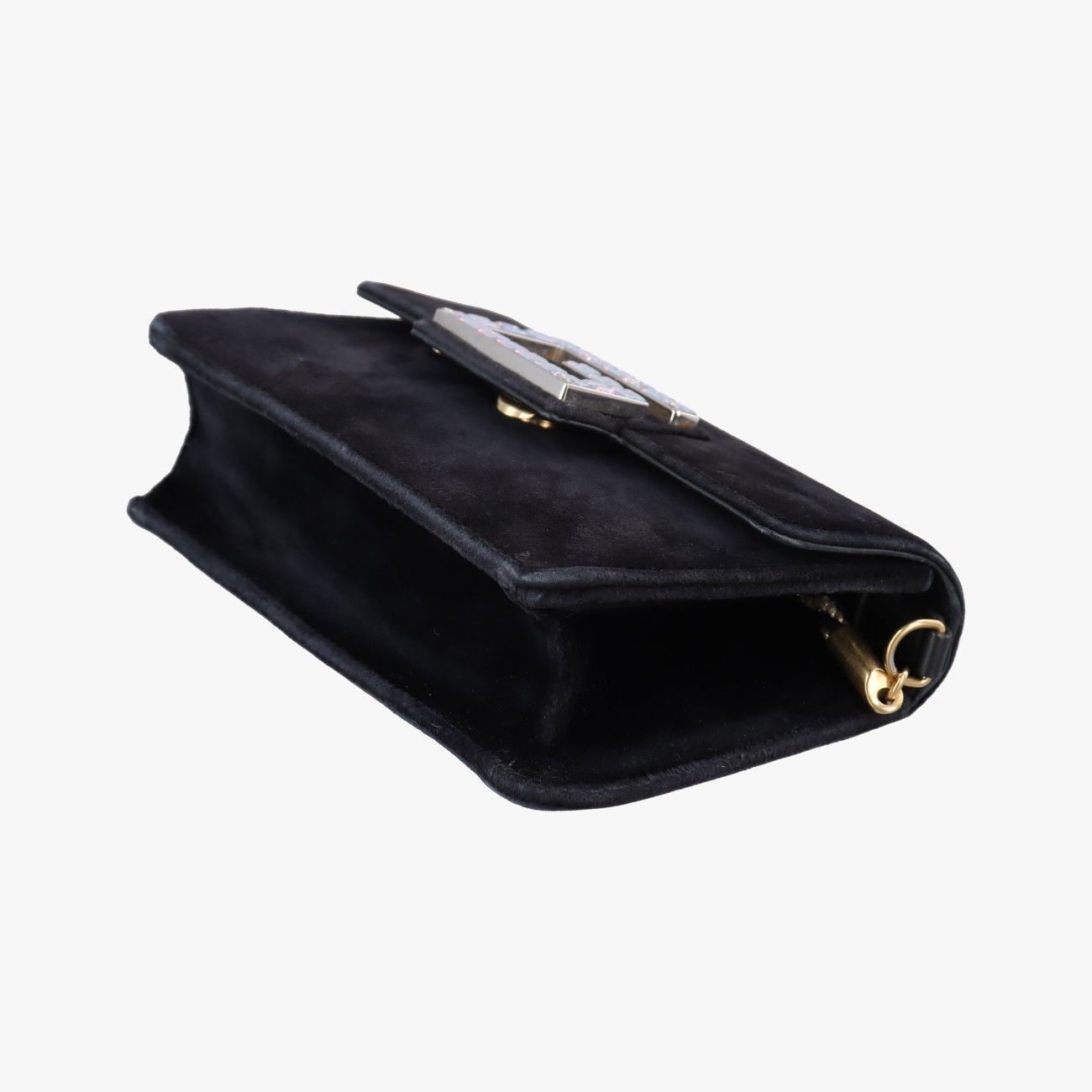 Gucci Square Black Velour Messenger — view 4