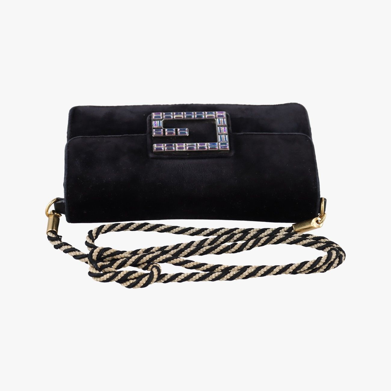 Gucci Square Black Velour Messenger — view 8
